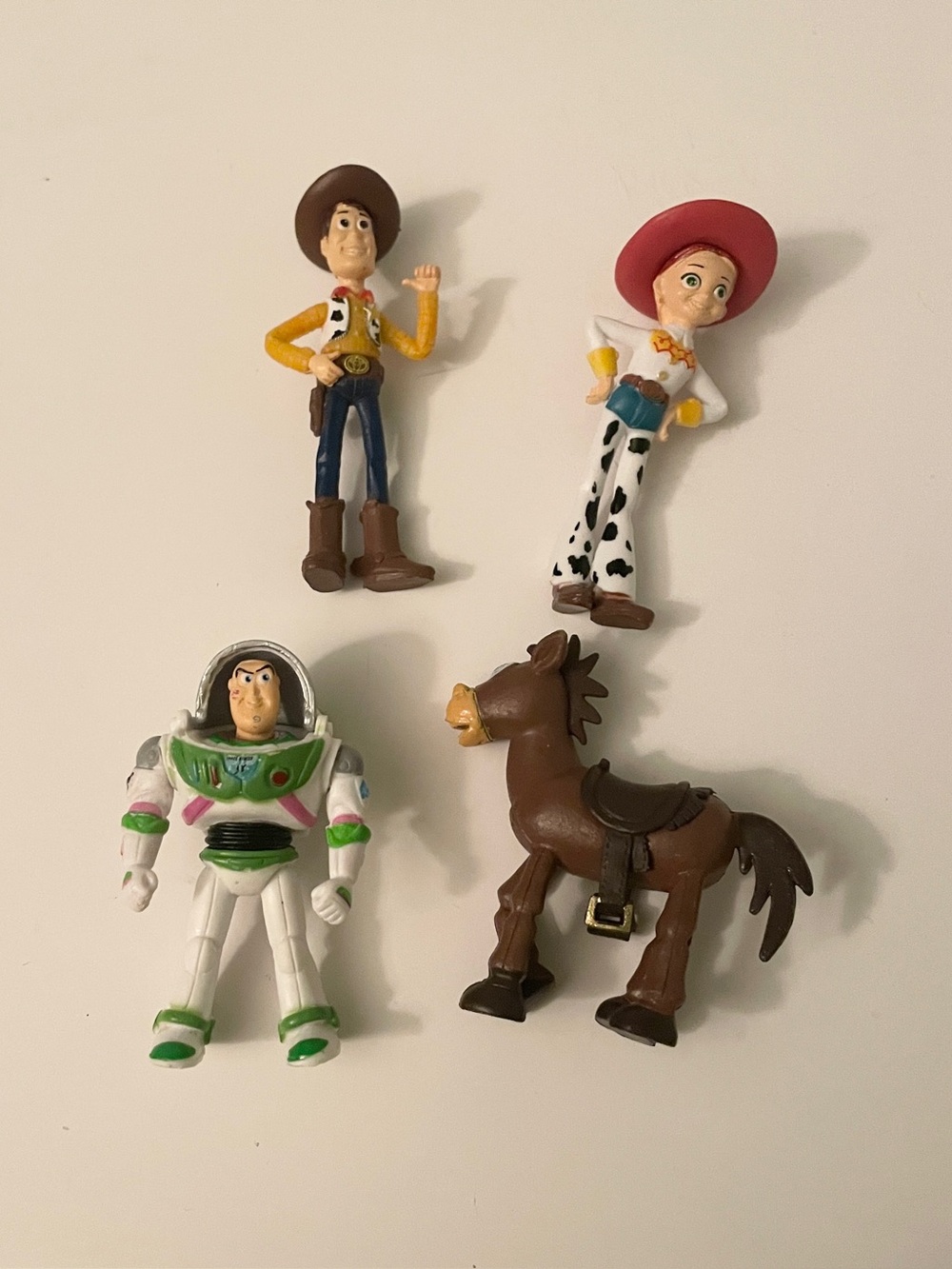 Disney Pixar Toy Story Mini Figures Lot Woody Jessie Buzz Bullseye 2.5”
